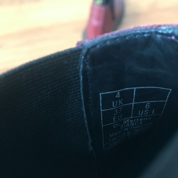 Dr. Marten Flora Chelsea Boot in Red SZ 6 - Picture 9 of 10